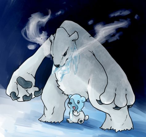 Cubchoo & Beartic Beartic Pokemon, Bear Pokemon, Pokémon Fanart, Pokémon Oras, Cool Pokemon Cards, Pokemon Halloween, Wild Pokemon, Pokemon 20, Pokémon Art