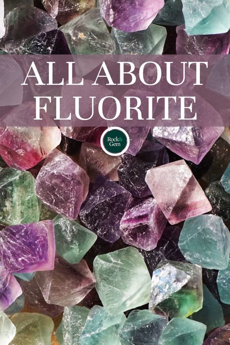 The fluorite mineral is a favorite with collectors. Fluorite crystals are often large, well-developed with a rainbow of colors, abundance, and affordability. Mineral Properties, Rock Science, Fluorite Crystals, Modern Words, Mineral Collection, Fluorite Crystal, Greek Words, Gems And Minerals, Rock Crystal