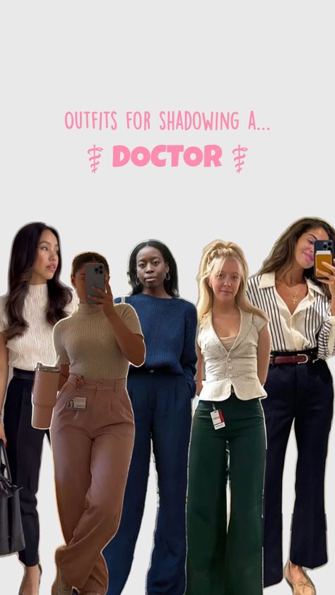 Business casual outfits to wear while shadowing a medical doctor Shadowing A Doctor, Doctor Outfit, Medical Doctor, Social Status, Outfits To Wear, Doctor Medical, A Doctor, Business Casual Outfits, Mix N Match