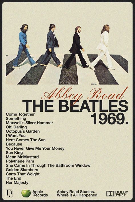 The Beatles Vintage Poster, Beatles Tour Poster, Cinema Posters Vintage, The Beatles Poster Aesthetic, Abbey Road Poster, Band Poster Art, Beatles Room, Logo Poster Design, U2 Poster