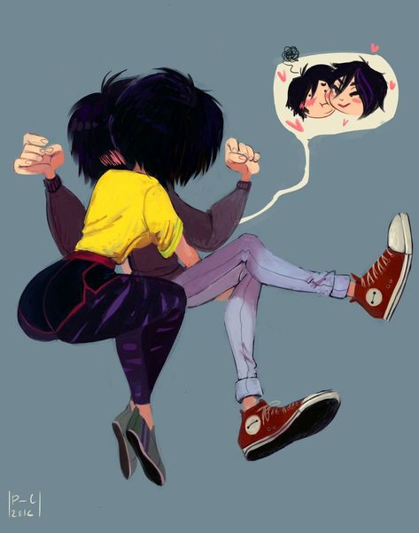 Hiro And Gogo, Big Hero 6 Comic, Kiss Anime, Surprise Kiss, Kartu Pokemon, Gogo Tomago, Hiro Big Hero 6, Desenhos Gravity Falls, Hero 6