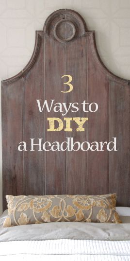 3 Ways to Do a DIY Headboard for Under $50  |  http://paintedfurnitureideas.com Dressers Diy, Headboard Redo, Paint Drawers, Whitewash Furniture, Antique Glaze, Glazing Furniture, Painted Furniture Ideas, Painting Laminate, Laminate Furniture