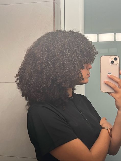 Wash And Go Aesthetic, 3c Hair Aesthetic, 4b Hair Aesthetic, Natural Hair Fro, Long Coily Hair, 4b Curly Hair, Coily Curly Hair, Natural Hair Wash Day Aesthetic, Curly Hair Coils