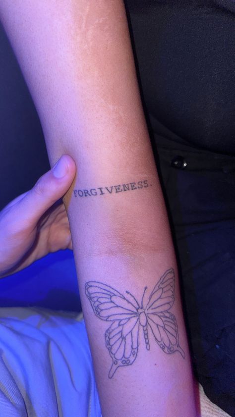 Tattoo About Forgiveness, I Forgive You Tattoo, Tattoo Forgiveness, Forgiveness Tattoo Ideas, Forgive Tattoo, Forgiven Tattoo, Forgiveness Tattoo, Tattoo Aesthetic, Love And Forgiveness