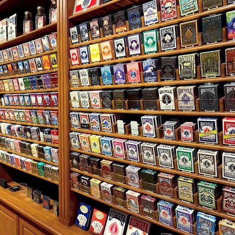 Sports Card Shop Interior, Playing Card Collection, Dopamine Decorating, Prancing Pony, Unique Playing Cards, Cards Playing, Game Card Design, Man Cave Room, Gamer Room