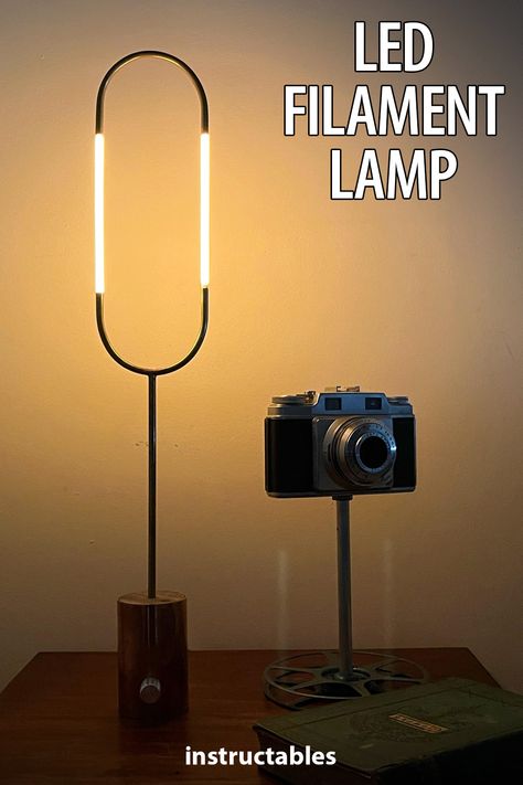 Diy Led Lighting Ideas, Light Globes, Filament Lamp, Led Lamp Diy, Paracord Bracelet Patterns, Lamp Inspiration, Led Lighting Diy, Edison Light, Cement Diy