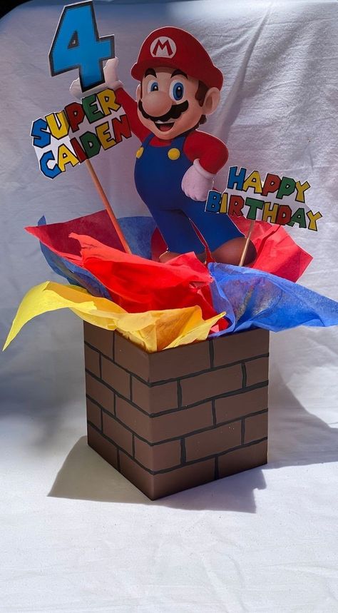 Super Smash Bros Party, Super Mario Brothers Birthday Party, Super Mario Bros Party Ideas, Super Mario Brothers Birthday, Mario Brothers Birthday Party, Princess Peach Party, Mario Bros Birthday Party Ideas, Mario Birthday Cake, Super Mario Bros Birthday Party