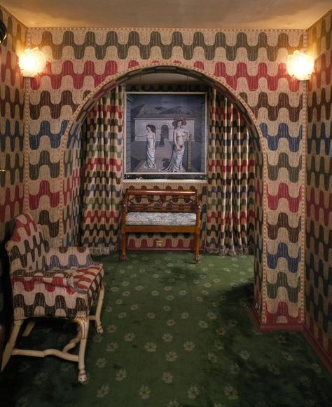 How Did the Sussex Surrealist Fantasy Monkton House Get Forgotten? James Wallpaper, Unique Event Venues, Lodge Design, New Staircase, Padded Wall, Retro Film, Street House, Fantasy Homes, English Heritage