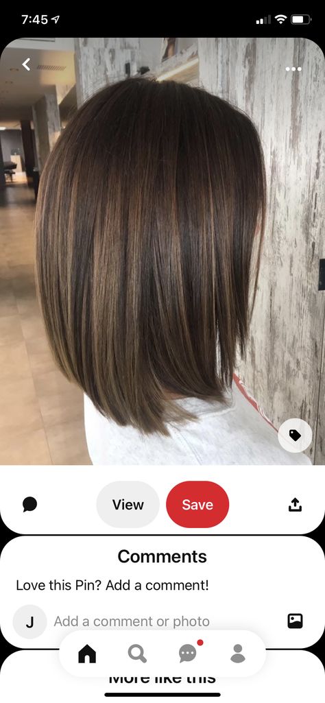 Balayage Straight, Brown Straight Hair, Haircuts For Medium Length Hair, Short Brown Hair, Brown Hair Balayage, Short Straight Hair, Hair Color And Cut, Hair Coloring, Brown Hair With Highlights