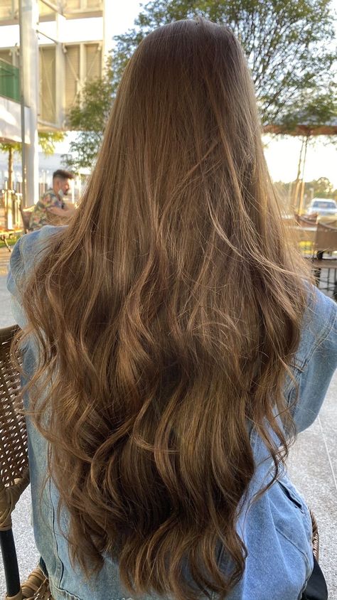 Waist Length Brunette Hair, Brown Wavy Hair, Summer Magic, Brown Hair Inspo, Long Healthy Hair, Hair Photography, Long Brown Hair, Hair Stylist Life, Long Wavy Hair