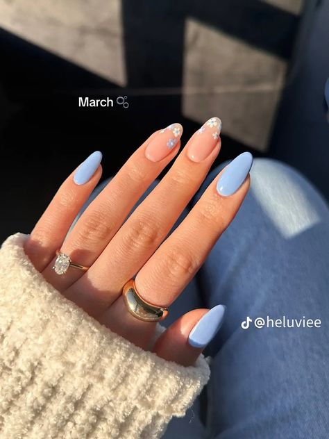 Boy Baby Shower Nail Ideas, Baby Boy Nails Designs, Something Blue Nails, Blue Baby Shower Nails, Baby Shower Nails Boy, Baby Boy Nails, Baby Shower Nails, Ideas Uñas, Baby Blue Nails