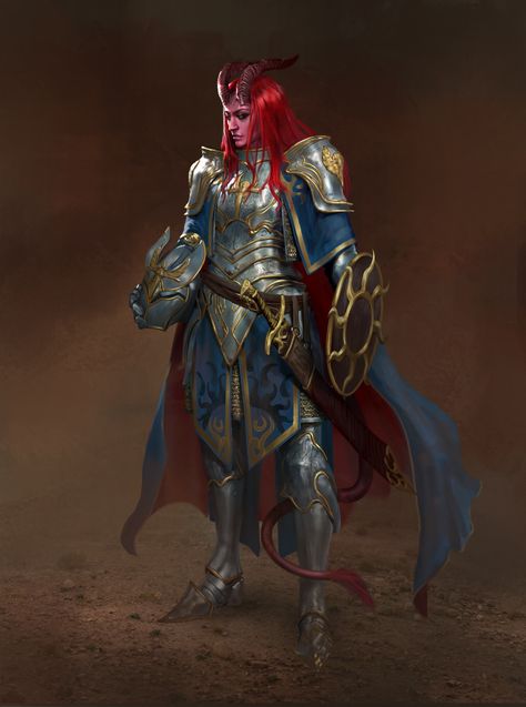 Tiefling Paladin, Dnd Paladin, Npc Art, Oc Fashion, Fantasy Ideas, Pathfinder Character, Rpg Horror, Character Images, Rpg Characters