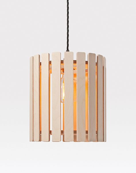 The Brixham Small round ceiling light is part of a contemporary lighting range that features wooden slats made from sustainably sourced birch ply. he Brixham small pendant lights are designed and made by hand in Britain by Liqui Contracts and are available in several different finishes, including an oak veneer. Diy Wood Lighting Ideas, Wooden Light Design, Wooden Lighting, Ceiling Lights Diy, Wooden Lamps Design, Wood Lamp Design, Wooden Pendant Lamp, Round Ceiling Light, Wooden Lampshade