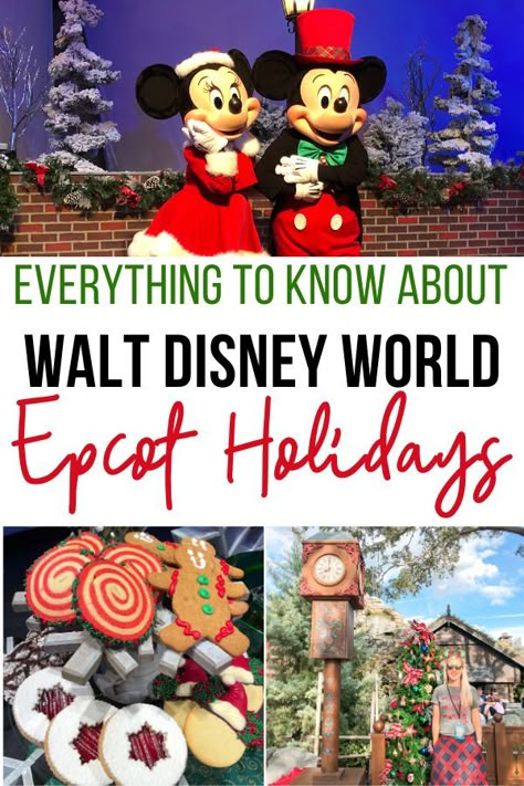 Epcot Christmas, Epcot Tips, Christmas At Disney, Disneyland Holidays, Disney World Christmas, Very Merry Christmas Party, Food Activities, Disney Rides, Disney Vacation Planning