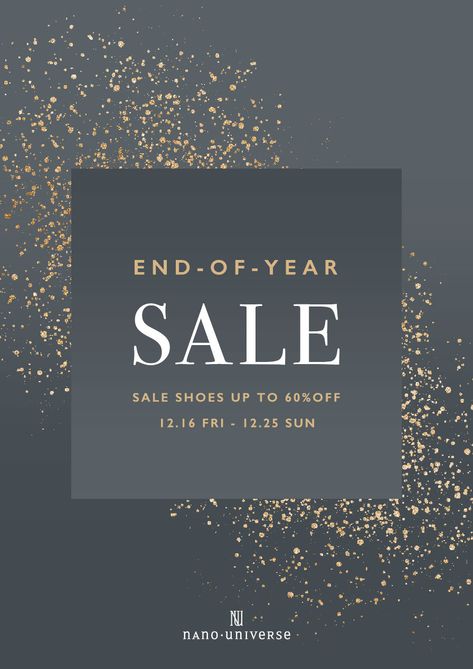 END-OF-YEAR SALE on Behance Offer Post Design, Christmas Sale Poster, Product Banner, Design In Photoshop, Store Signage, Banner Design Inspiration, Instagram Template Design, Social Media Post Design, Email Marketing Design