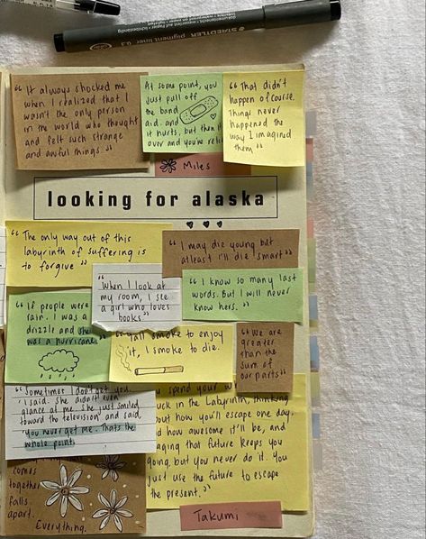 Looking For Alaska Book, Alaska Quotes, John Green Quotes, Alaska Young, Looking For Alaska, Unread Books, Wreck This Journal, Book Annotation, Literature Quotes