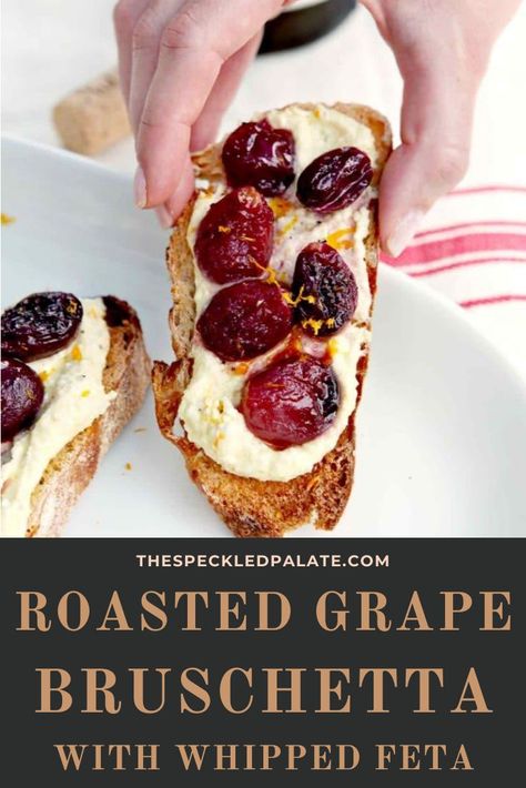 Grape Bruschetta, Wine Bar Food, Appetizer Bruschetta, Wine Tasting Appetizers, Vineyard Party, Hor Dourves, Wine Tasting Food, Farm Dinner, Elegant Appetizers