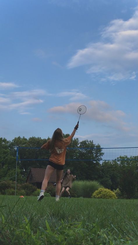 Badminton Vision Board, Badminton Aesthetic Girl, Badminton With Friends, Playing Badminton Aesthetic, Yellow Personality, Badminton Girl, Badminton Aesthetic, Aesthetic Camping, Vision Board Themes