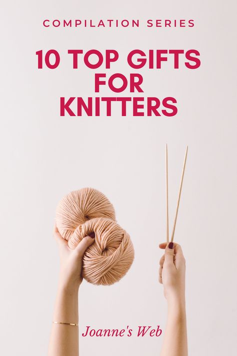 This is a blog post featuring some of the top best-selling, student / viewer approved knitting gifts you can find online. The range from tools and materials that you don't expect to yarn subcription services and favorite yarns to work with. You must check it out! Yarn Gift Basket Ideas, Gift Ideas For Knitters, Gifts For A Knitter, Knitting Gifts For Knitters, Knitted Christmas Gifts, Knitting Gift Ideas, 10 Gift Ideas, Knitting Gifts, Gifts For Knitters