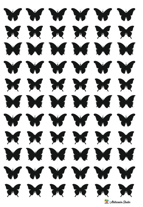 3D Black color butterfly perfect for resin art. Aesthetic Butterfly Printable, Black Butterfly Printable, Black Baterflay, Butterfly Printable Template, Black Screen Butterfly Image, Black Butterfly Stickers, Color Butterfly, Diy Butterfly, Butterfly Template