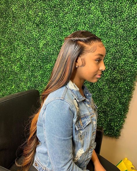 E'mauri Flowers on Instagram: “Frontal Pronto💓 You can zoom in if you like...” Frontal Wig Hairstyles, Sew In Hairstyles, Flat Twist, Hair Laid, Hair Crush, Hair Life, Frontal Wig, Baddie Hairstyles, Braids For Black Hair