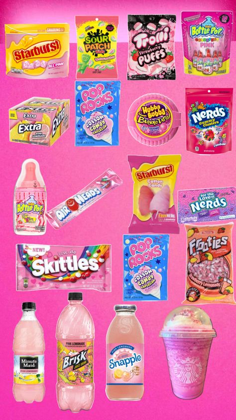 Y2k Candy, Early 2000s Candy, Candy Kittens Sweets, Pink Candy Perfume, Pinterest Drink Candy, Candy Club, Girly Accessories, Pink Lemonade, Pop Rocks