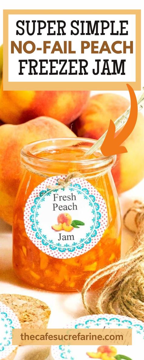 Peach Marmalade Recipe, Peach Preserves Recipe, Peach Freezer Jam, Fresh Peach Recipes, Peach Jam Recipe, Freezer Jam Recipes, Marmalade Recipe, Peach Preserves, Jam Recipes Homemade