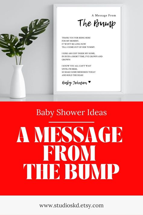 A Message From The Bump: Baby Shower Idea Message From The Bump, Sweet Message, The Bump, Boho Theme, Baby Shower Decor, Heart Warming, Sweet Messages, Gender Neutral Baby Shower, Neutral Baby Shower