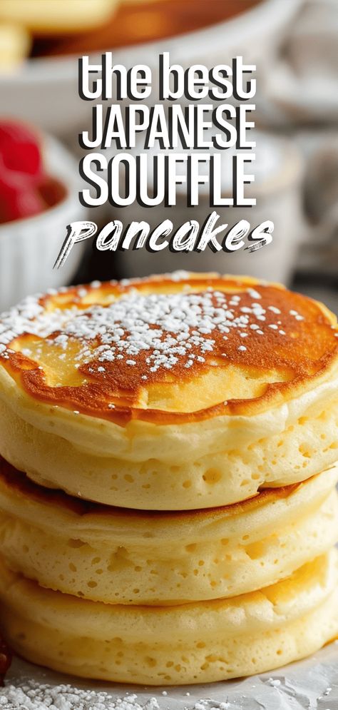 Japanese Souffle Pancakes, Japanese Pancake Recipe, Fluffy Pancake Recipe, 2023 Recipes, Japanese Pancake, Souffle Pancakes, Cozy Morning, Traditional Breakfast, Pancake Recipe Easy