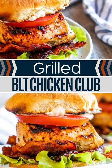 Grilled Chicken Club Sandwich Recipes, Chicken Sandwich Blackstone, Blt Chicken Sandwich, Grilled Chicken Blt Sandwich, Grilled Chicken Club Sandwich, Grill Chicken Sandwich Recipe, Blackstone Chicken Sandwich Recipes, Chicken Sandwich Marinade, Grilled Chicken Sandwich Ideas