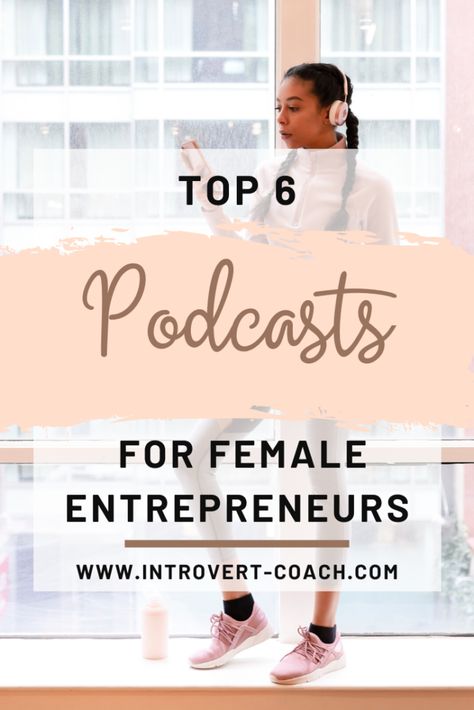 The best 6 podcasts that female entrepreneurs should be listening to for motivation, business tips, and productivity. #entrepreneur #podcasts #femaleentrepreneur #girlboss #businesstips Podcast Tips, Business Woman Successful, Starting A Podcast, Business Podcasts, Entrepreneur Inspiration, Entrepreneur Motivation, Female Entrepreneurs, Business Inspiration, Business Advice