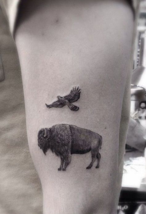 Dr Woo Tattoo, Bison Tattoo, Buffalo Tattoo, Wiccan Tattoos, Inca Tattoo, Dr Woo, American Indian Tattoos, Insect Tattoo, Bear Tattoos