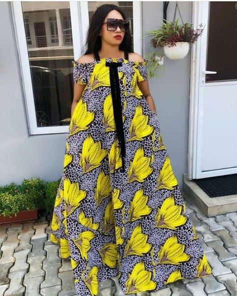 Ankara Long Gown Styles 2019, Latest Ankara Long Gown Styles, Ankara Long Gown, Mode Prints, Ankara Long Gown Styles, Long African Dresses, Ghanaian Fashion, African Dresses Modern, Ankara Gown Styles