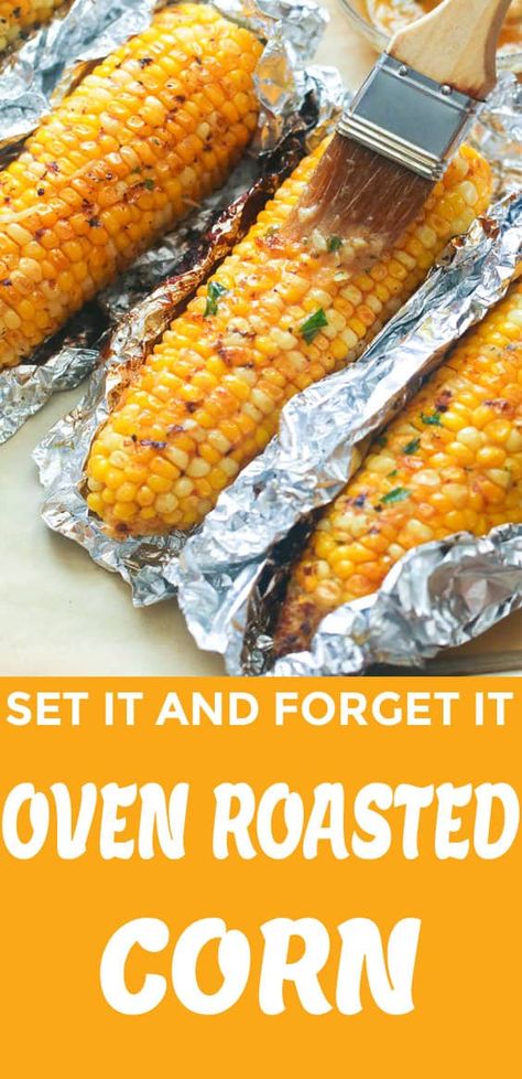 Roast Corn, Roasted Corn On The Cob, Corn In The Oven, Oven Roasted Corn, Skillet Corn, Baked Corn, Summer Corn, Roasted Corn, Local Farmers Market