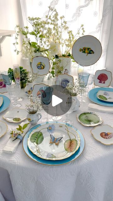 Anna Weatherley on Instagram: "Florida oh sunny Florida.
A perfect tablesetting for Florida!

This Water Lily dinner plate and assorted appetizer and salad plates can be purchased on my website www.annaweatherley.com and click Table Top.

#annaweatherley #annaweatherleydesigns #plate #dinnertime #dinnerware #tableware #tabletop #tablesetting #tablescape #tabledecor #dinnertable #onthetable #dinnerplate #dinnerparty #festive #tablestyling #dressyourtable #homedecor #luxurylifestyle #luxurywedding #luxuryhome #bridalregistry #weddinggift #handpainted #waterlily #frog #sea #sealife #seashore #seashells" Anna Weatherley, Bridal Registry, Sealife, Water Lily, Water Lilies, Salad Plates, Dinner Plate, Dinner Table, Luxury Wedding