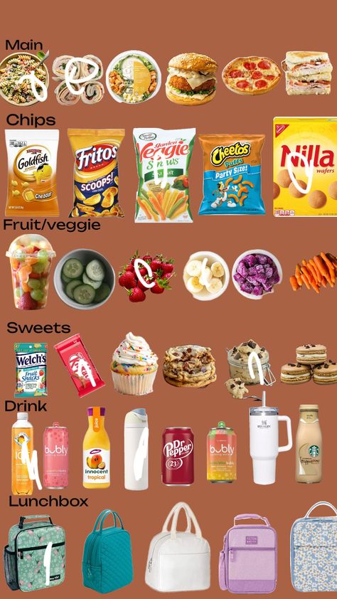 Lunch ideas 🥪🥗🧁 Lunch Ideas For Teens, Welches Fruit Snacks, Fruit Snacks, Cheddar, Lunch Box, Chips, Snacks, Fruit