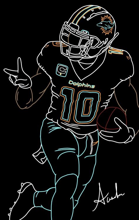 Nfl Cool Wallpapers, Tyreek Hill Wallpaper Dolphins, Tyreek Hill Wallpaper, Tyreek Hill Dolphins, Cool Football Wallpapers, American Football Wallpaper, Football Wallpaper Nfl, Nfl Artwork, Nfl Quotes