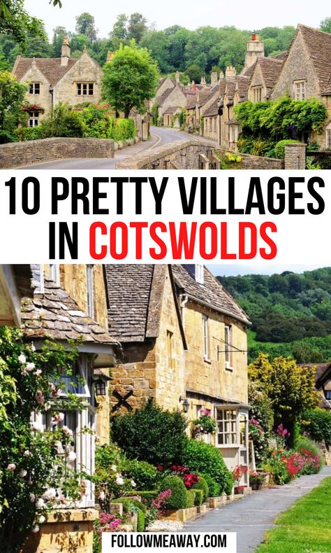 Must-See Villages in Cotswolds, England / Ideas for Cotswolds, England Vacation Europe, England Travel Guide, England Summer, Cotswold Villages, Cotswolds England, England Countryside, Castle Combe, Travel England, Etihad Stadium