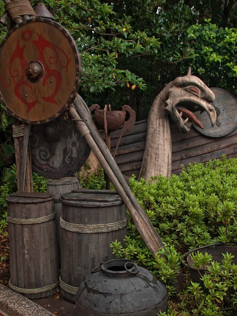 Viking artifacts in Norway, EPCOT World Showcase. Viking Artifacts, Viking Party, Viking House, Viking Life, Viking Culture, Viking Ship, Old Norse, Viking History, Norse Vikings