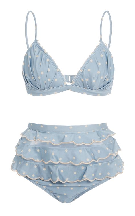 Zimmermann Swimwear, Blue Swimwear, Ruffle Swimsuit, Cute Bathing Suits, Cute Swimsuits, Swim Wear, Swimwear Fashion, Fashion Collection, Bathing Suits