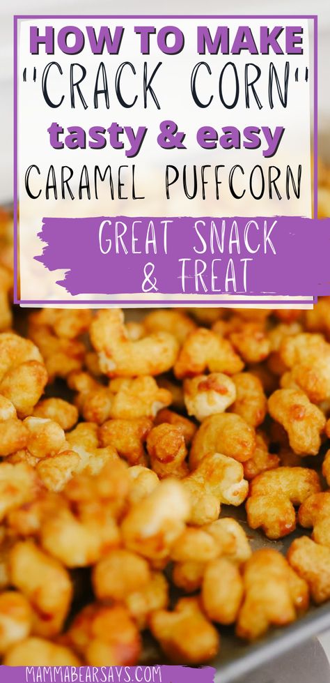 Carmel Corn Made With Puffed Corn, Carmel Coated Corn Puffs, Popcorn Puffs Caramel, Corn Puffs Caramel Corn, Caramel Corn With Puff Corn, Puffed Carmel Popcorn, Carmel Corn Puffs Recipe, Puff Carmel Popcorn Recipe, Puff Carmel Popcorn