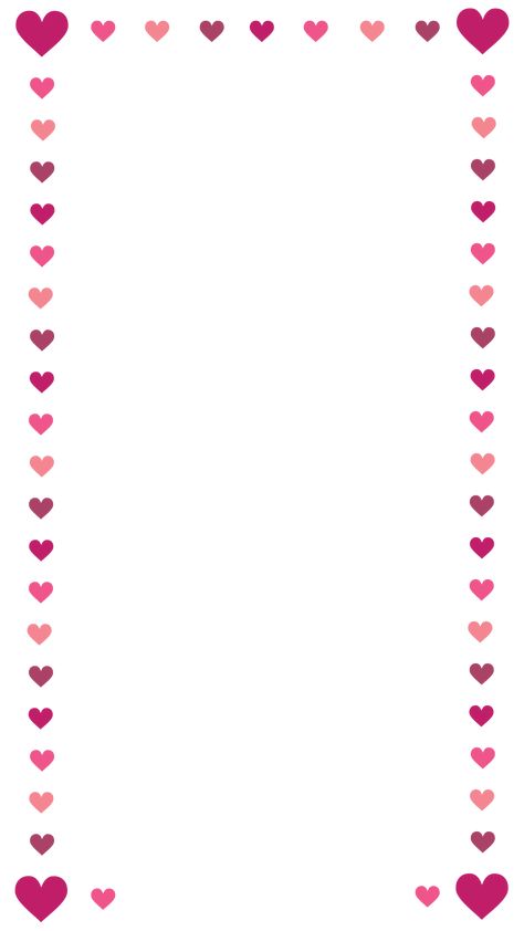 Heart Border Aesthetic, Frame Png Aesthetic, Blank Frames, Preschool Fine Motor Activities, Scrapbook Frames, Heart Border, Preschool Fine Motor, Border Png, Love Backgrounds