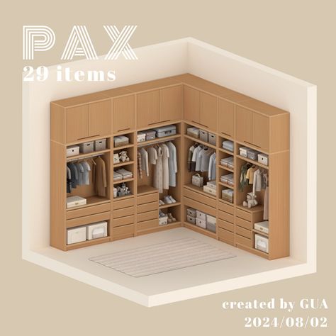 Hang Clothes, Corner Wardrobe, Wooden Shoe Racks, Sims 4 Cc Shoes, The Sims 4 Packs, Sims 4 Body Mods, Casas The Sims 4, Sims Building, Sims 4 Mm