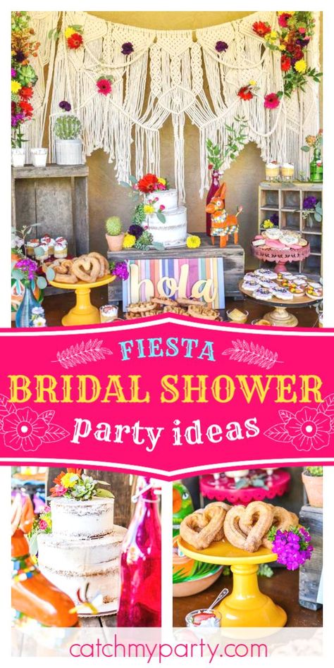 Fall in love with this fiesta bridal shower! The cookies are awesome! See more parties and share yours at CatchMyParty.com #catchmyparty #partyideas #fiesta #bridalshower Fiesta Couples Shower Ideas, Mexican Theme Bridal Shower Ideas, Mexican Themed Bridal Shower Ideas, Taco Bout Love Bridal Shower Ideas, Mexican Bridal Shower Ideas, Bridal Shower Fiesta, Fiesta Wedding Shower, Mexican Fiesta Bridal Shower, Taco Bout Love