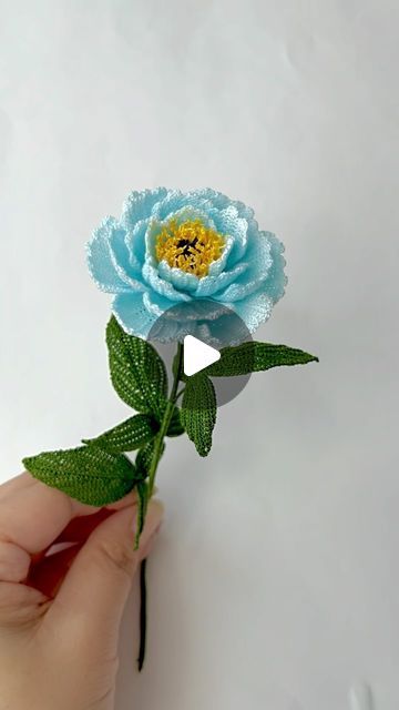 Peony Crochet, Crochet Peony, Blue Crochet, Crochet Hook, Crochet Hooks, Peonies, My Favorite, Dye, Crochet