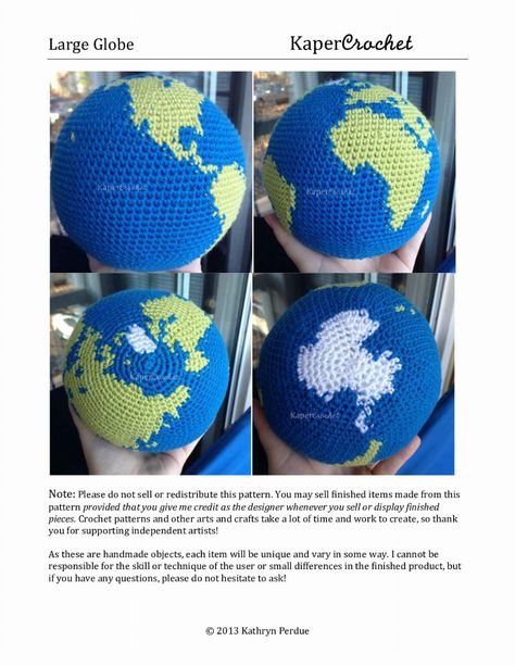 Globe Crochet Free Pattern, Crochet Globe Free Pattern, Crochet Earth Pattern Free, Crochet Sphere Pattern Free, Crochet Globe, Crochet Ball Pattern, Crochet Science, Crochet Earth, Thread Crafts