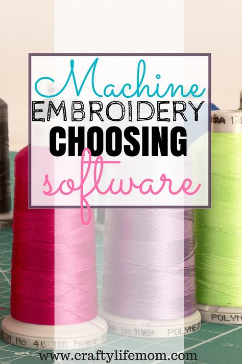 Choosing Embroidery Machine Software for your embroidery machine projects. Use this guide to pick the right software for beginners to experts. Embroidery Machine Projects, Embroidery Machine Ideas, Embroidering Machine, Best Embroidery Machine, Machine Embroidery Tutorials, Brother Embroidery Machine, Ideas Embroidery, Machining Projects, Machine Pattern