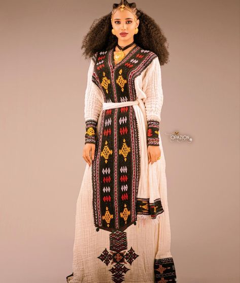 Ethiopian Clothing Traditional, Tigray Traditional Dress, Ethiopia Clothing, Ethiopian Culture Day Clothes, Ethiopian Traditional Clothes, Ethiopian Melse Dress, Ethiopian Traditional Dress Shifon, Ethiopian Traditional Netela, African Indigenous