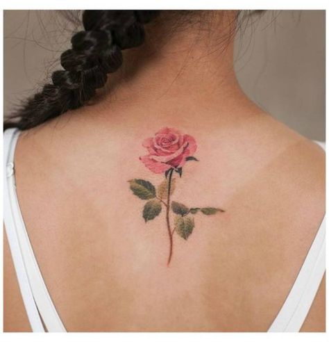 25 Stunning Watercolor Tattoo Designs You Must Love - Women Fashion Lifestyle Blog Shinecoco.com Floral Watercolor Tattoo, Watercolor Bird Tattoo, Watercolor Rose Tattoos, Tattoo Graffiti, Pink Rose Tattoos, Bright Tattoos, Rose Stencil, Rose Tattoos For Women, Tattoo Back