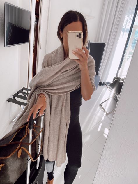 Cashmere Travel Wrap - 100% … curated on LTK Cashmere Shawls And Wraps, Travel Scarf Blanket, Cashmere Wrap Outfit, Cashmere Scarf Outfit, Scarf Outfit Summer, Shawl Outfit, Cashmere Travel Wrap, Travel Wrap, Travel Scarf